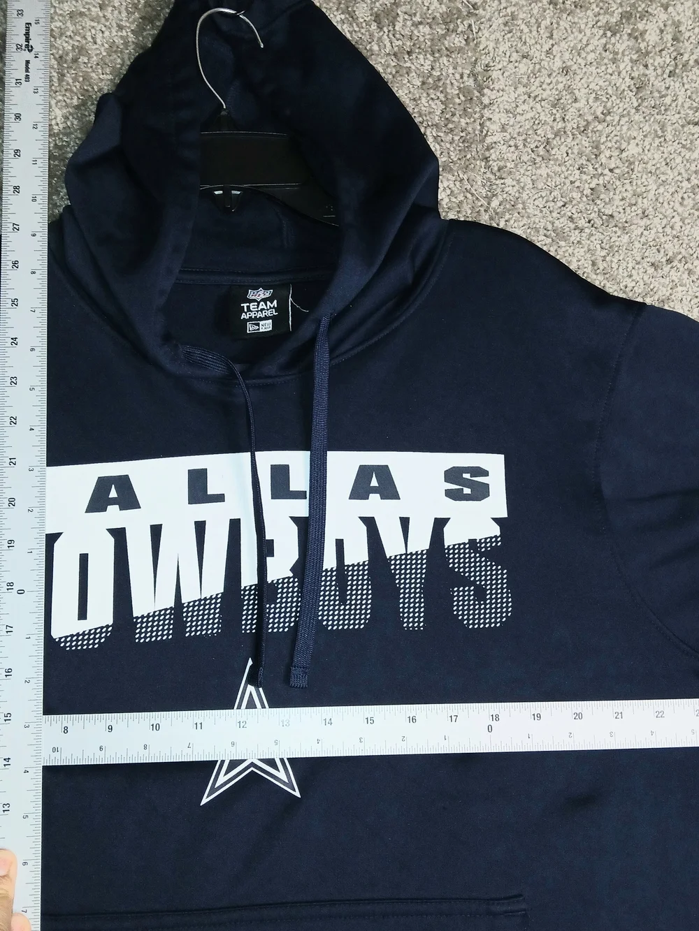 Dallas Cowboys Navy‎ Blue Hoodie Sweatshirt for Men NFL Team Apparel - XL